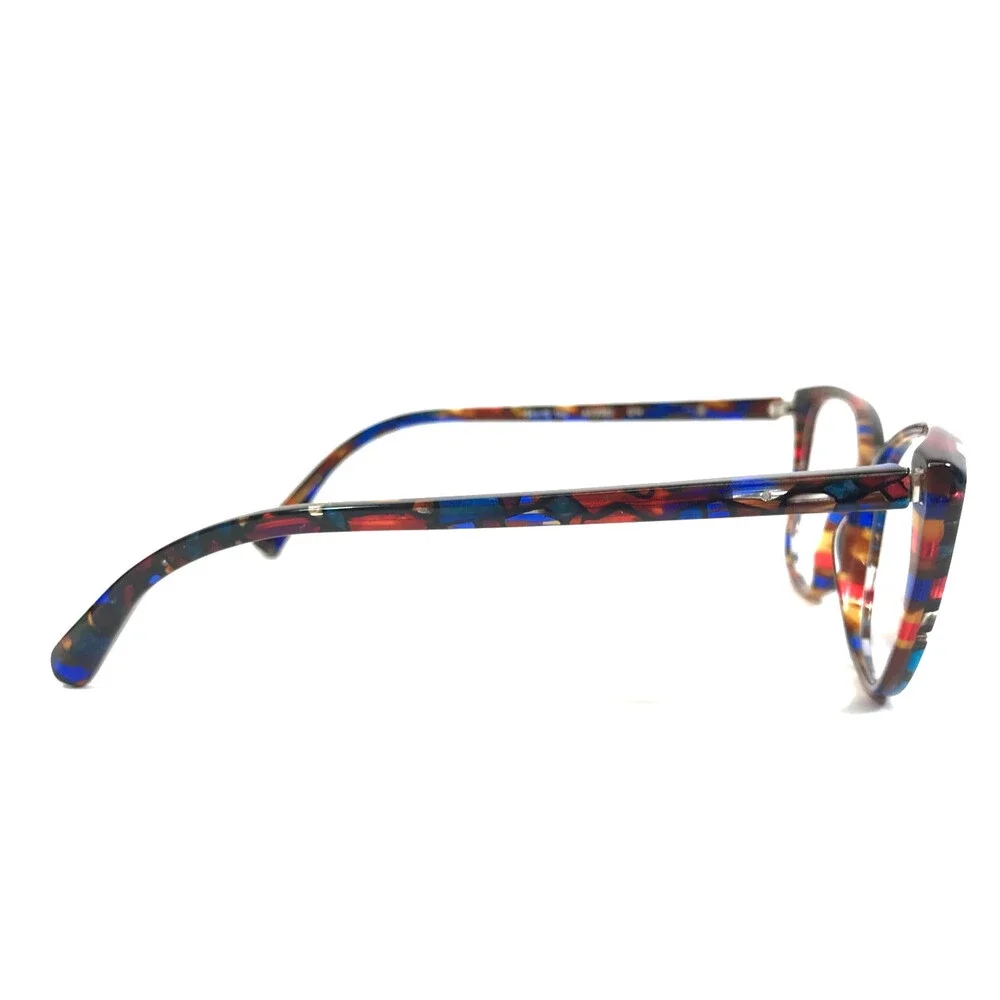 Alain Mikli Eyeglasses Frames A03082 014 Blue Violet Havana Cat Eye 54-15-140